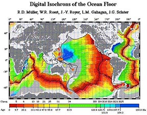 Digital Isochrons of Ocean Floor